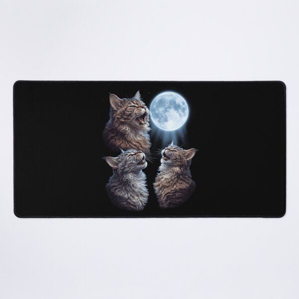 Item preview, Selkirk Rex Howling Moon Art Cat Kitten Lover designed and sold by dian-rody-crest.