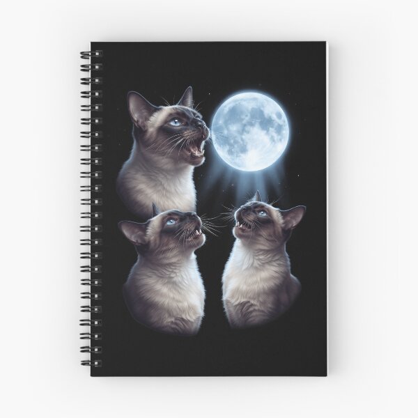Item preview, Siamese Howling Moon Art Cat Kitten Lover designed and sold by dian-rody-crest.