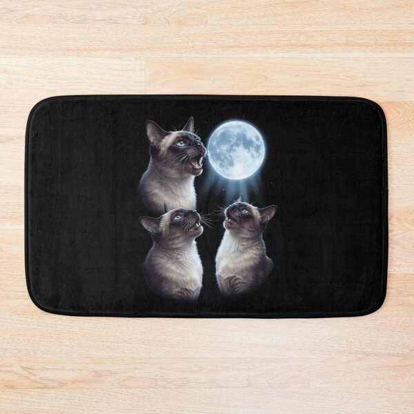Item preview, Siamese Howling Moon Art Cat Kitten Lover designed and sold by dian-rody-crest.