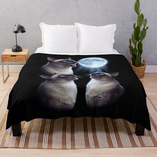 Item preview, Siamese Howling Moon Art Cat Kitten Lover designed and sold by dian-rody-crest.