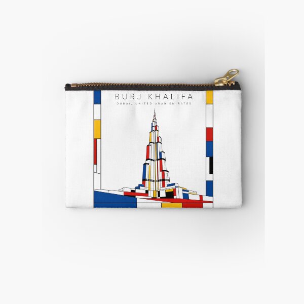 Item preview, Burj Khalifa Mondrian Style Poster 3D designed and sold by CMYKStudio.