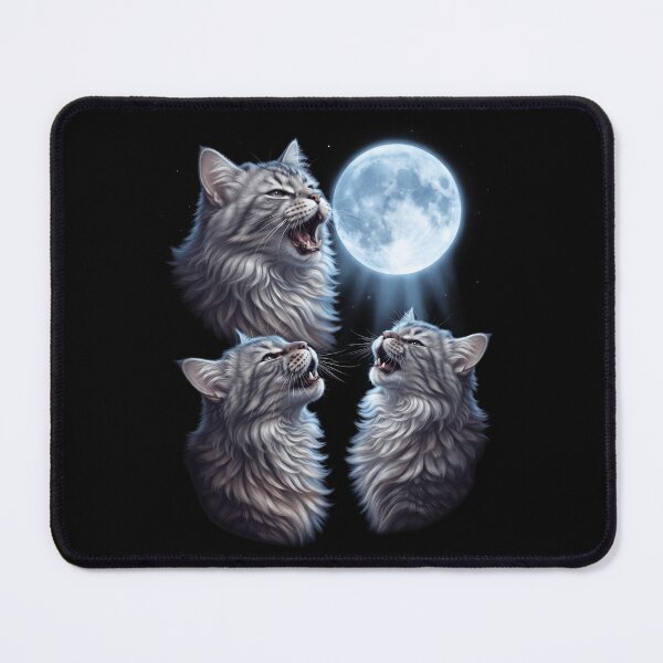 Item preview, Siberian Howling Moon Art Cat Kitten Lover designed and sold by dian-rody-crest.