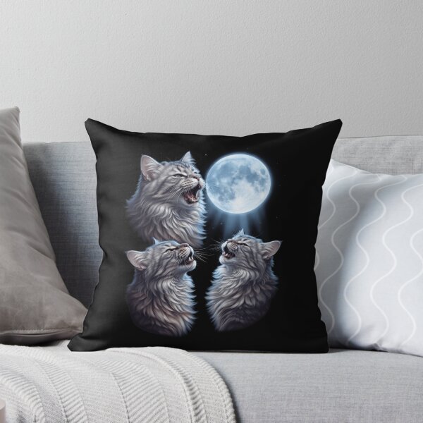 Item preview, Siberian Howling Moon Art Cat Kitten Lover designed and sold by dian-rody-crest.