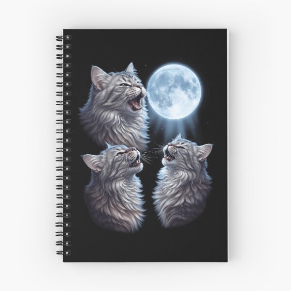 Item preview, Siberian Howling Moon Art Cat Kitten Lover designed and sold by dian-rody-crest.