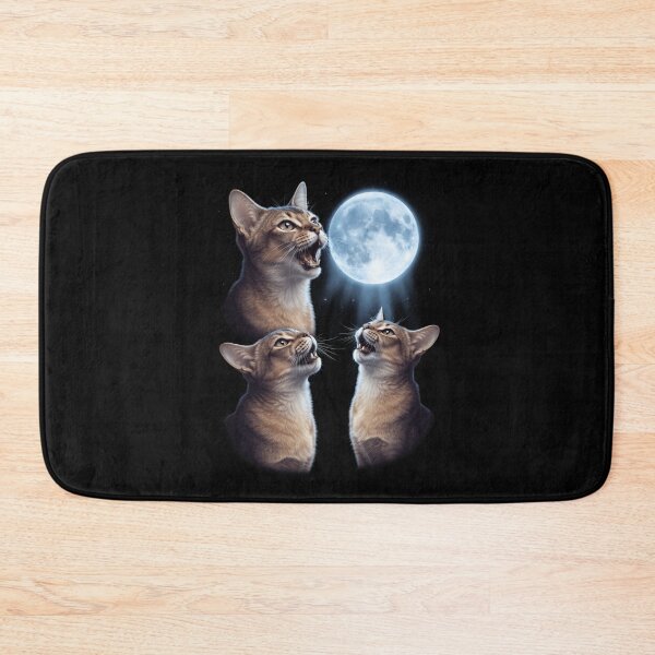 Item preview, Singapura Howling Moon Art Cat Kitten Lover designed and sold by dian-rody-crest.