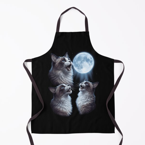 Item preview, Snowshoe Howling Moon Art Cat Kitten Lover designed and sold by dian-rody-crest.