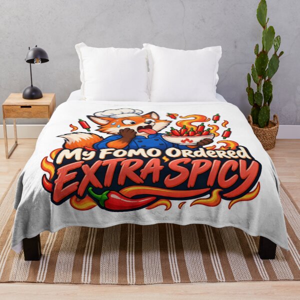 Item preview, My FOMO Ordered Extra Spicy Cartoon Fox Trader designed and sold by Bikivuno.