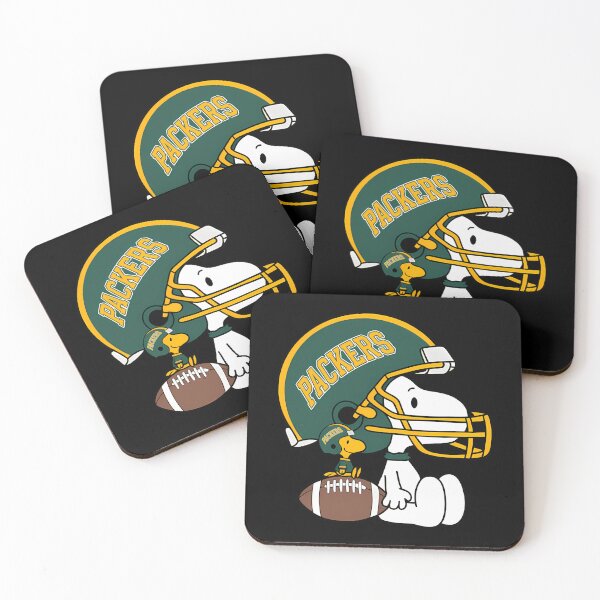 Item preview, Snoopy And Woodstock Green Bay Packers designed and sold by Felishing Yupex.