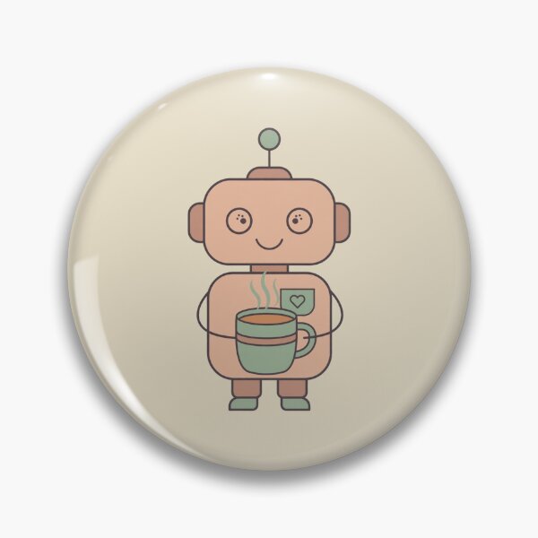 Item preview, Cute Robot Coffee T-Shirt - Minimalist Tech & Coffee Lover Graphic designed and sold by cybertreat.