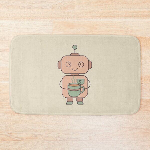 Item preview, Cute Robot Coffee T-Shirt - Minimalist Tech & Coffee Lover Graphic designed and sold by cybertreat.