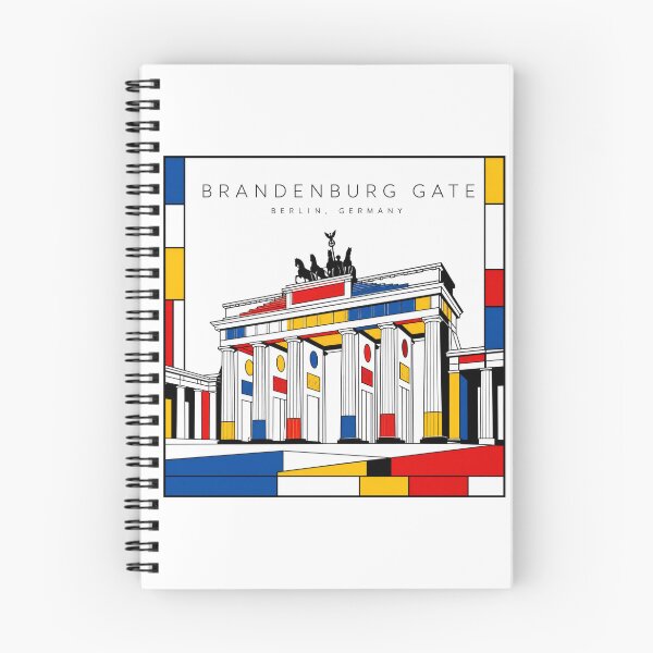 Item preview, Brandenburg Gate Mondrian Style Poster 3D designed and sold by CMYKStudio.