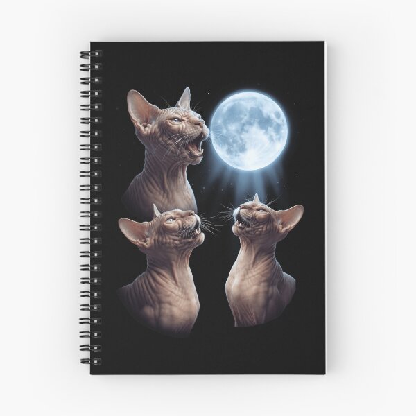 Item preview, Sphynx Howling Moon Art Cat Kitten Lover designed and sold by dian-rody-crest.