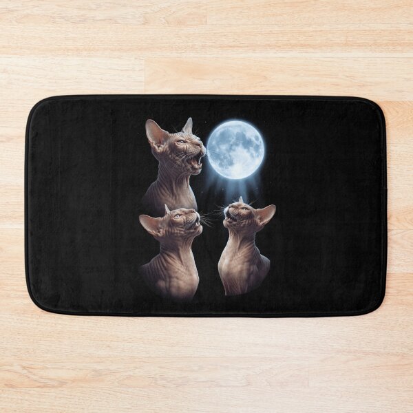Item preview, Sphynx Howling Moon Art Cat Kitten Lover designed and sold by dian-rody-crest.