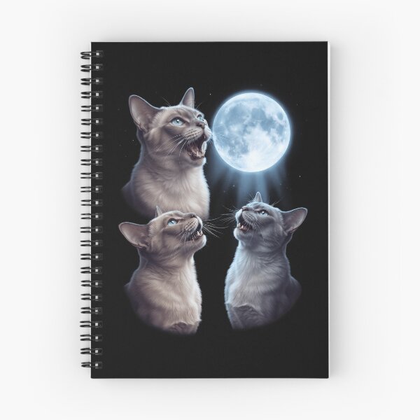 Item preview, Tonkinese Howling Moon Art Cat Kitten Lover designed and sold by dian-rody-crest.