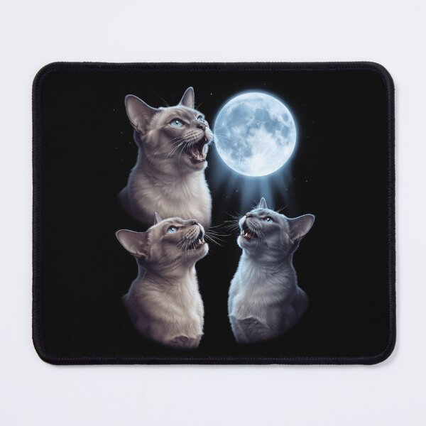 Item preview, Tonkinese Howling Moon Art Cat Kitten Lover designed and sold by dian-rody-crest.
