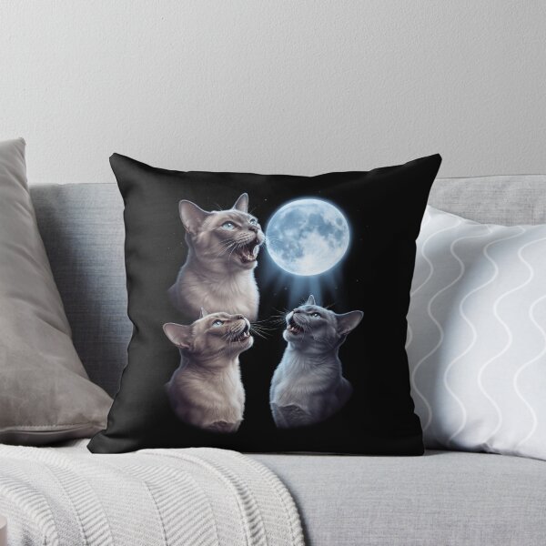 Item preview, Tonkinese Howling Moon Art Cat Kitten Lover designed and sold by dian-rody-crest.