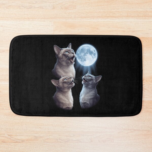 Item preview, Tonkinese Howling Moon Art Cat Kitten Lover designed and sold by dian-rody-crest.