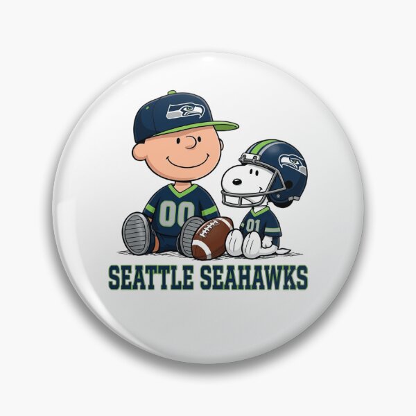 Item preview,  Snoopy And Charlie Brown Seattle Seahawks Football Fan designed and sold by CaneufeyCip.