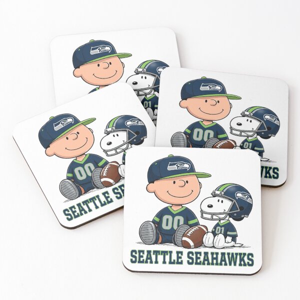 Item preview,  Snoopy And Charlie Brown Seattle Seahawks Football Fan designed and sold by CaneufeyCip.