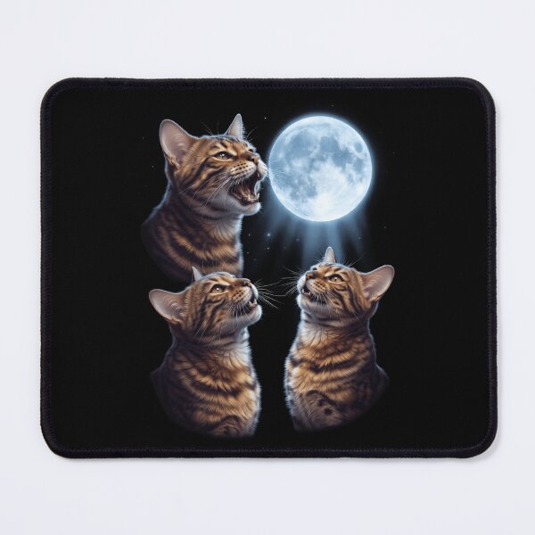 Item preview, Toyger Howling Moon Art Cat Kitten Lover designed and sold by dian-rody-crest.
