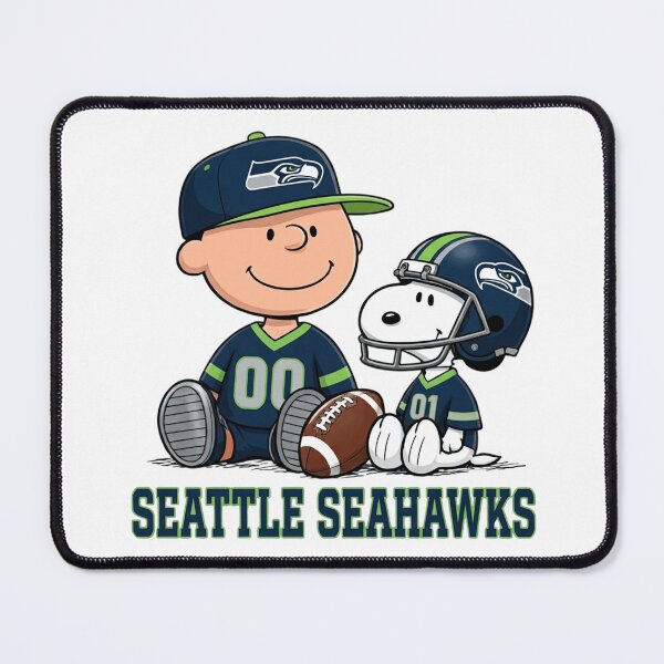 Item preview,  Snoopy And Charlie Brown Seattle Seahawks Football Fan designed and sold by CaneufeyCip.