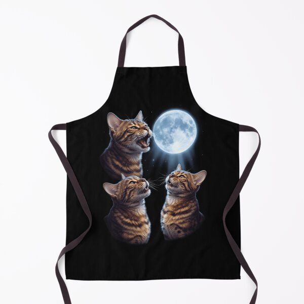 Artikelvorschau, Toyger Howling Moon Art Cat Kitten Lover entworfen und verkauft von dian-rody-crest.