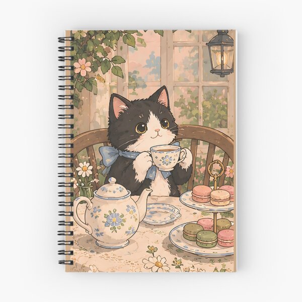 Item preview, Tea Time Cat – Cozy Cat & Teacup Design designed and sold by KWW SHOP.