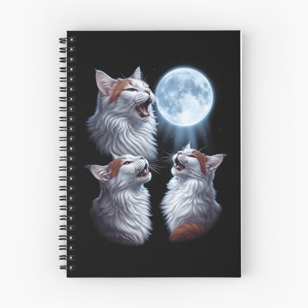 Item preview, Turkish Van Howling Moon Art Cat Kitten Lover designed and sold by dian-rody-crest.