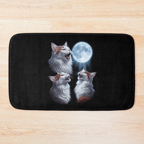 Item preview, Turkish Van Howling Moon Art Cat Kitten Lover designed and sold by dian-rody-crest.