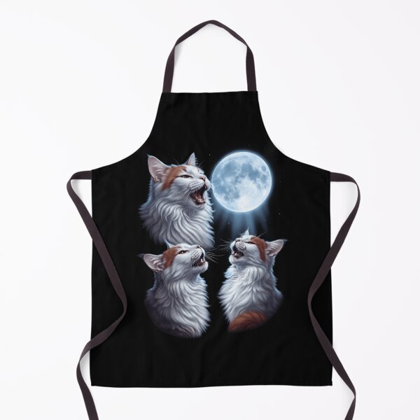 Item preview, Turkish Van Howling Moon Art Cat Kitten Lover designed and sold by dian-rody-crest.