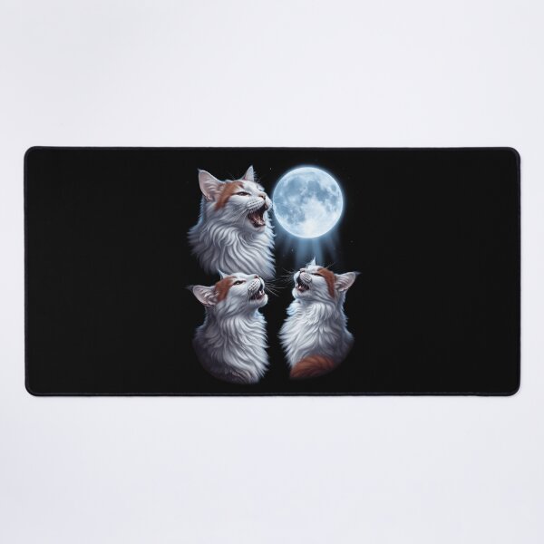 Item preview, Turkish Van Howling Moon Art Cat Kitten Lover designed and sold by dian-rody-crest.