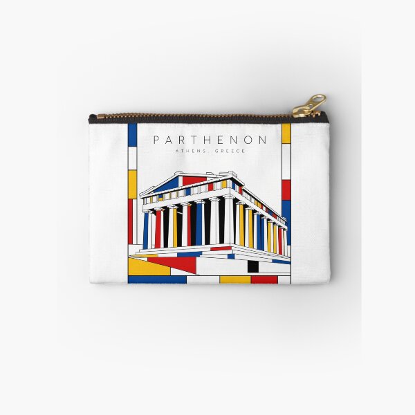 Item preview, Parthenon Mondrian Style Poster 3D designed and sold by CMYKStudio.