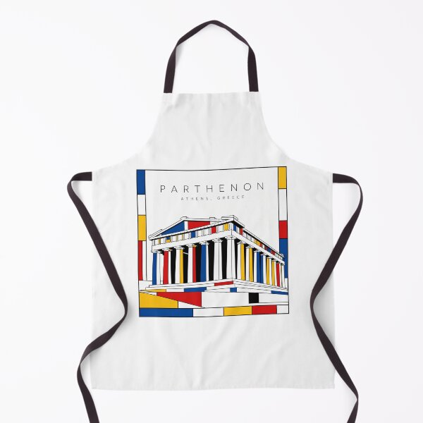 Item preview, Parthenon Mondrian Style Poster 3D designed and sold by CMYKStudio.