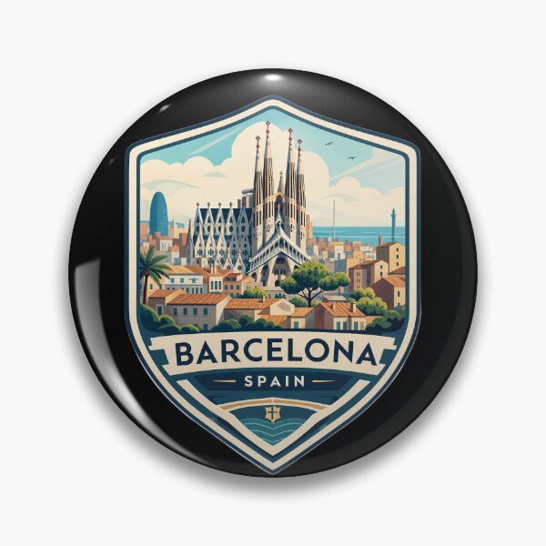 Item preview, Barcelona Spain City Travel Nature Landscape.  designed and sold by FrontierCosmic.