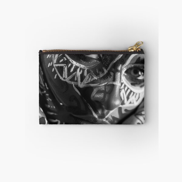 Item preview, Tattoo-Inspired Female Face Close-Up Photo Art designed and sold by DEC02.