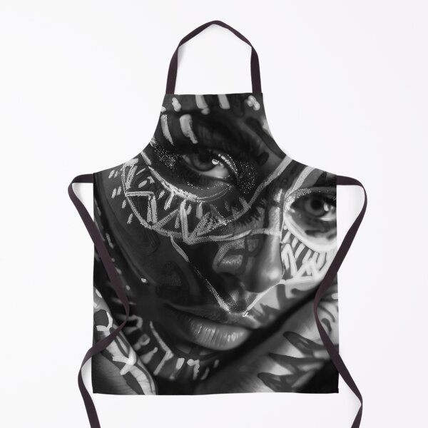 Item preview, Tattoo-Inspired Female Face Close-Up Photo Art designed and sold by DEC02.