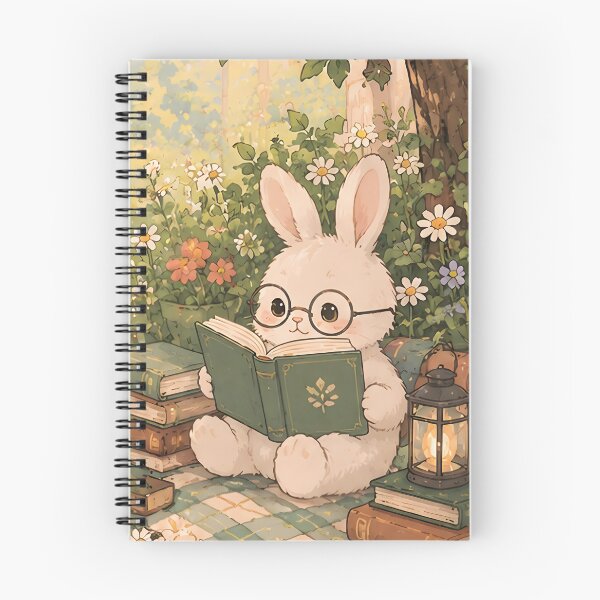 Item preview, Bunny Reading – Bookish Rabbit Design designed and sold by KWW SHOP.