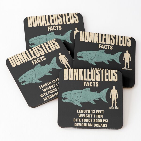 Item preview, Dunkleosteus Facts Prehistoric Ocean Size Comparison Chart designed and sold by KatieThomShop.