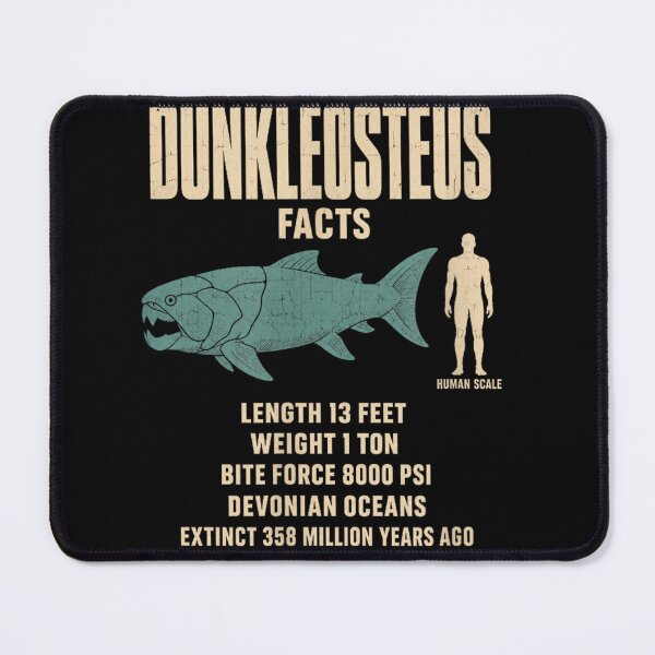 Item preview, Dunkleosteus Facts Prehistoric Ocean Size Comparison Chart designed and sold by KatieThomShop.