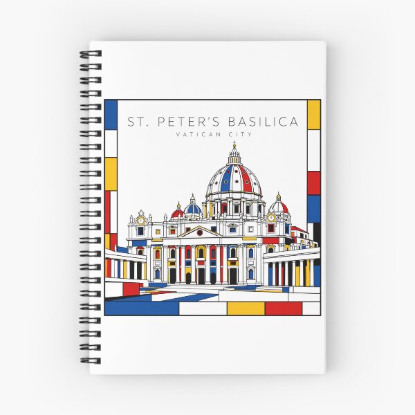 Item preview, St. Peter's Basilica Mondrian Style Poster 3D designed and sold by CMYKStudio.