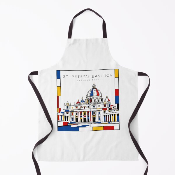 Item preview, St. Peter's Basilica Mondrian Style Poster 3D designed and sold by CMYKStudio.