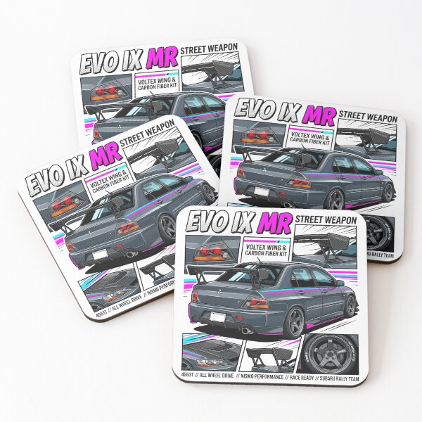 Item preview, Mitsubishi Lancer Evo IX MR Street Weapon - JDM Pop Art designed and sold by Karlitox1988.