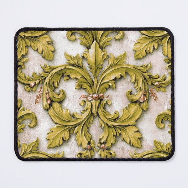 Item preview, Damask Flourish Gold Yellow designed and sold by Wordsmith-Cafe.