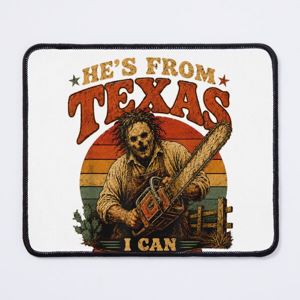 Item preview, Retro Hes from Texas I Can Tell Chainsaw Horror Halloween designed and sold by PladypooZztrt.