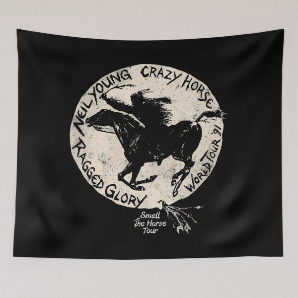 Item preview, neil young crazy horse world tour tragged glory designed and sold by ChristopherMos5.