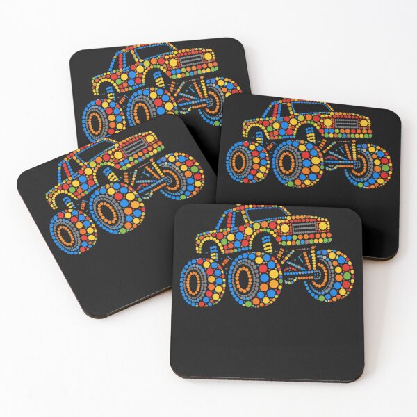 Item preview, Dot Day Monster Truck Polka Dot Boys designed and sold by KatieThomShop.