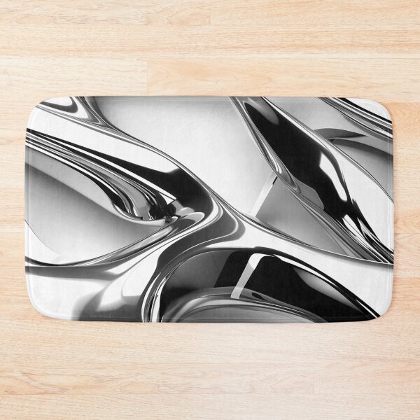 Item preview, Silvery Hues (Faux) Metallic Abstract High Gloss Design designed and sold by DEC02.