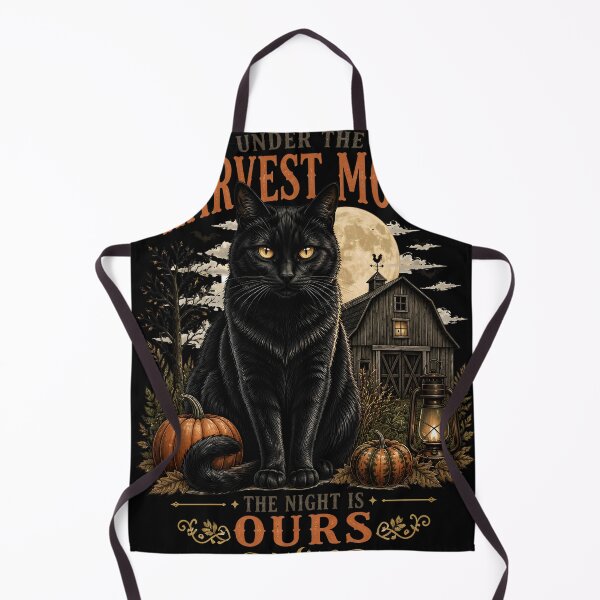 Item preview, Moonlit Barn Cat Retro Halloween Poster Halloween designed and sold by OliviaHayesArt.