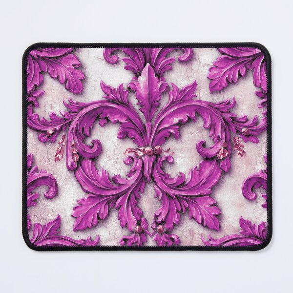 Item preview, Damask Flourish Pink designed and sold by Wordsmith-Cafe.