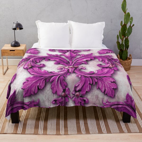 Item preview, Damask Flourish Pink designed and sold by Wordsmith-Cafe.